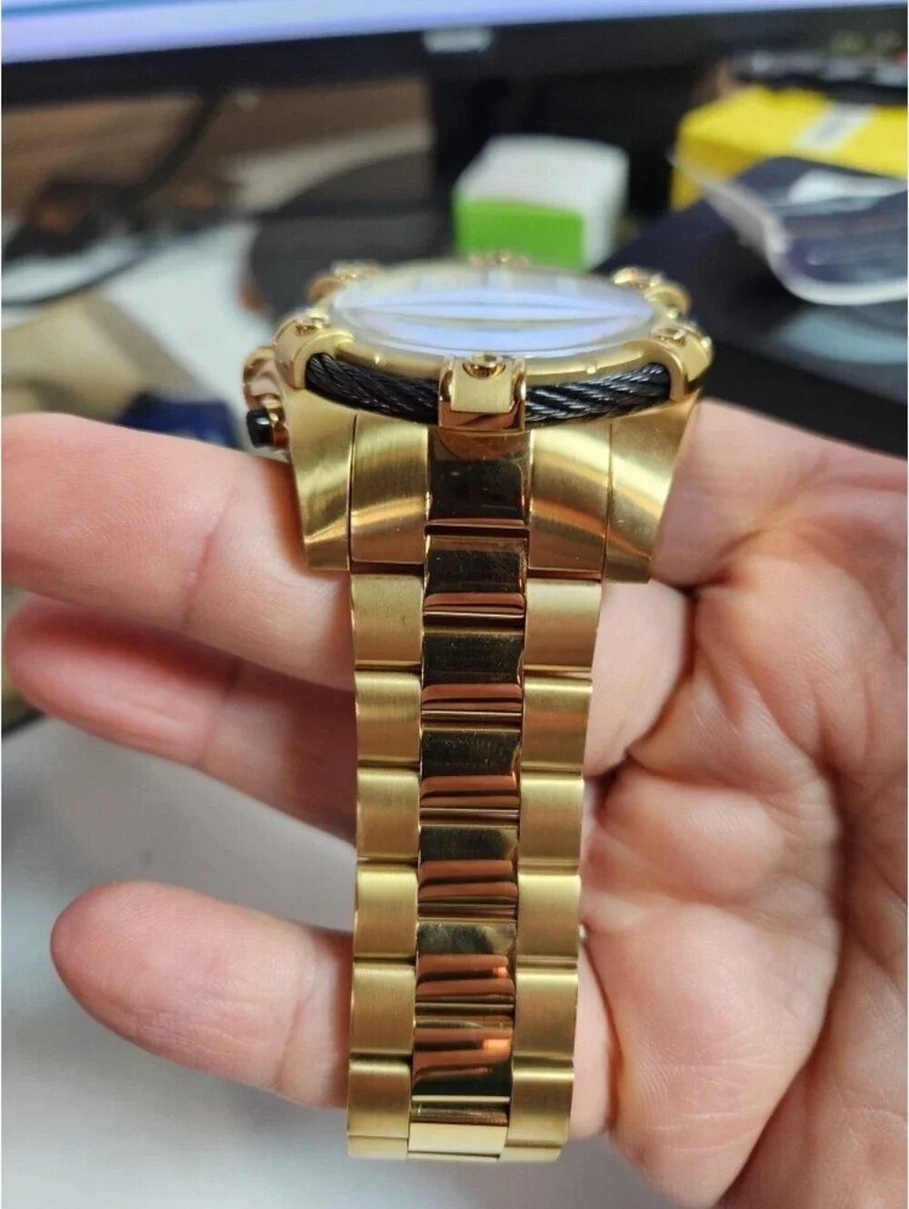 Invicta Bolt Ace Men's Watch - 52mm. Gold (25515)